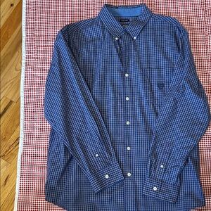 Chaps Men's Blue Checkered Shirt